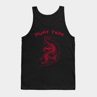 Muay Thai Tiger Sak Yant Tattoo Kickboxing Thailand Tank Top